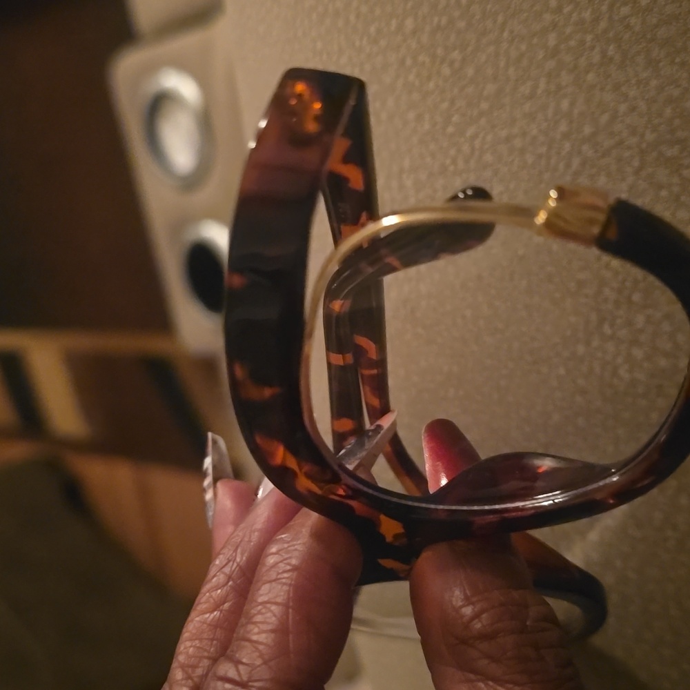 Tortoise Shell Oversized Glasses(clear) - Picture 2 of 3